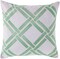 Tiwari Home 20" Seafoam Green and Beige Geometric Square Throw Pillow Cover
